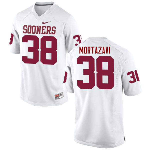 Oklahoma Sooners #38 Cameron Mortazavi College Football Jerseys Game-White